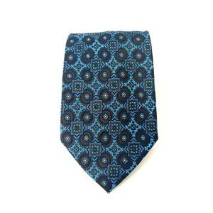 Umberto Frasi Mens Tie Dress Handmade Rich Blues Suit Casual Jeans Formal